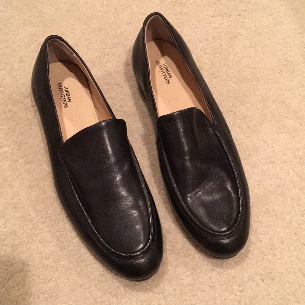 Black loafers